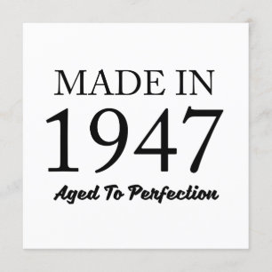 Made In 1947 Card