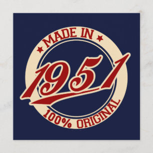 Made In 1951 Card