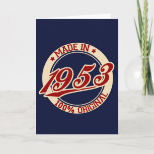 Made In 1953 Card