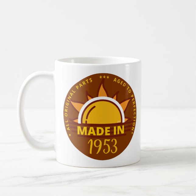 MADE IN 1953 funny birthday gift                   Coffee Mug (Left)