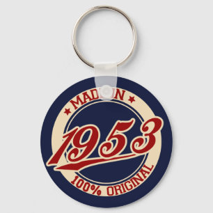 Made In 1953 Key Ring