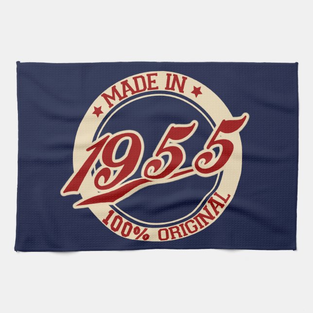 Made In 1955 Tea Towel (Horizontal)