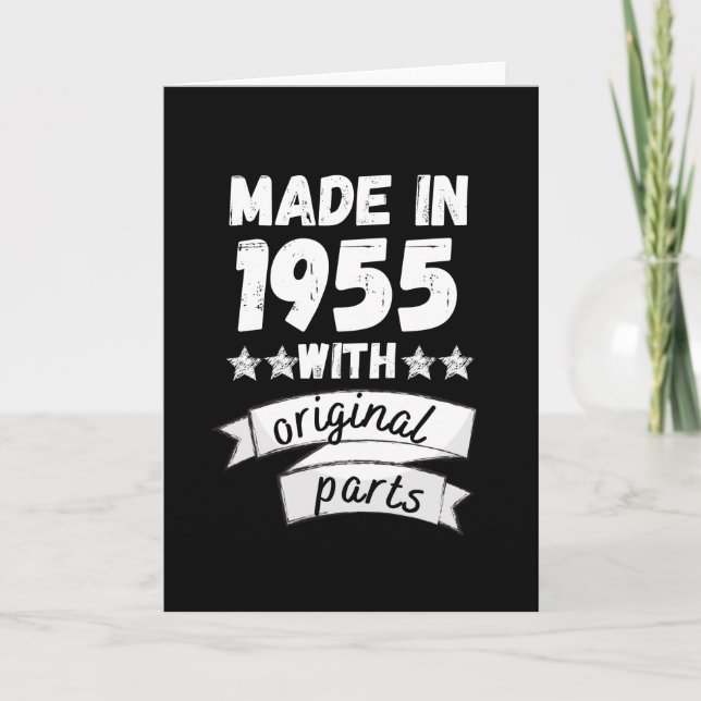 made in 1955 with original parts, card (Front)