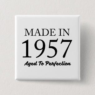 Made In 1957 15 Cm Square Badge