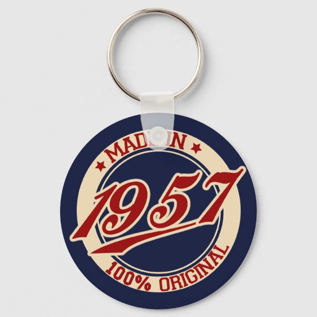 Made In 1957 Key Ring (Front)
