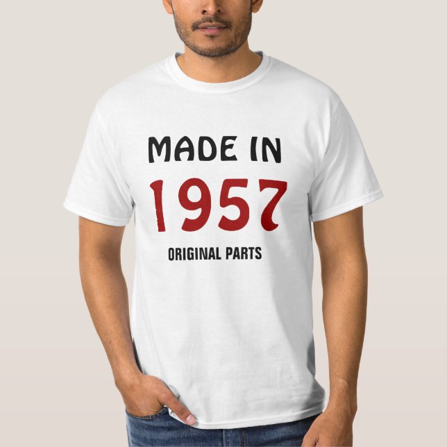 Made in 1957, Original Parts T-Shirt (Front)