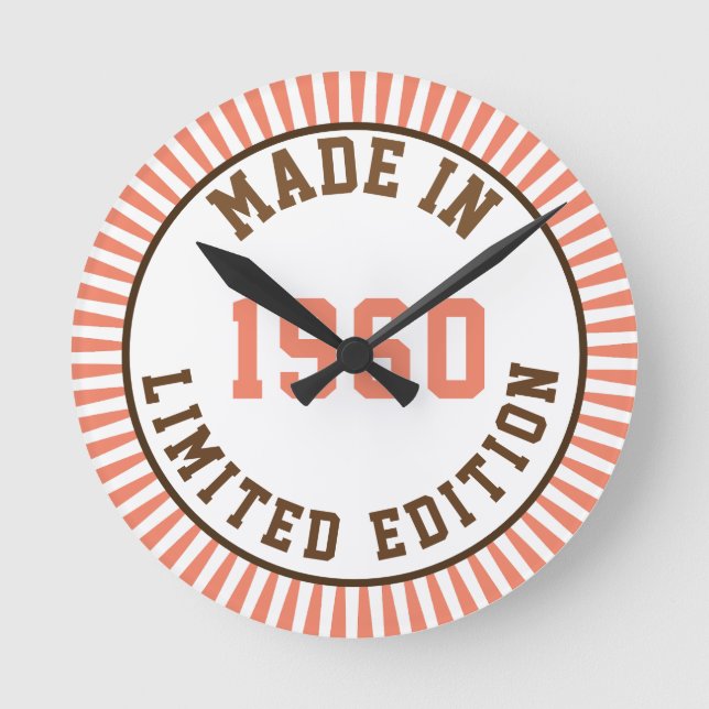 Made in 1960 round clock (Front)