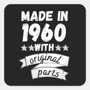made in 1960 with original parts, square sticker