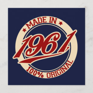 Made In 1961 Card