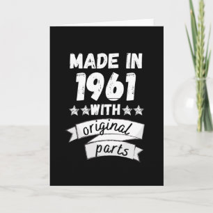 made in 1961 with original parts, card