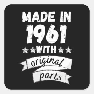 made in 1961 with original parts, square sticker