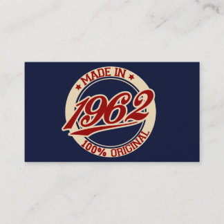 Made In 1962 Business Card