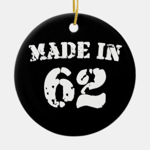 Made In 1962 Ceramic Tree Decoration
