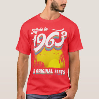 Made in 1963 60th Birthday Gift 60 Years Old 60th  T-Shirt