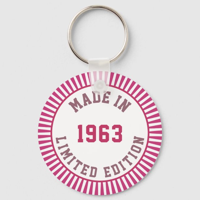 Made in 1963 key ring (Front)