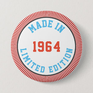 Made in 1964 7.5 cm round badge