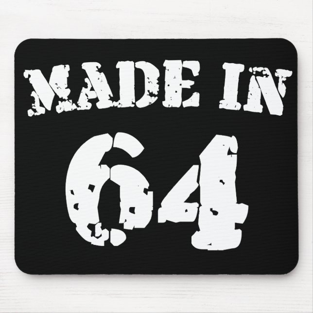 Made In 1964 Mouse Mat (Front)
