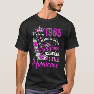 Made In 1965 57 Year Old Womens Sunshine 57th Birt T-Shirt