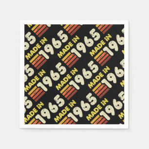 Made In 1965 60th Birthday Napkin