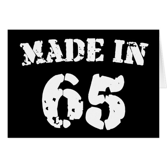 Made In 1965 Card