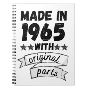 made in 1965 with original parts, notebook
