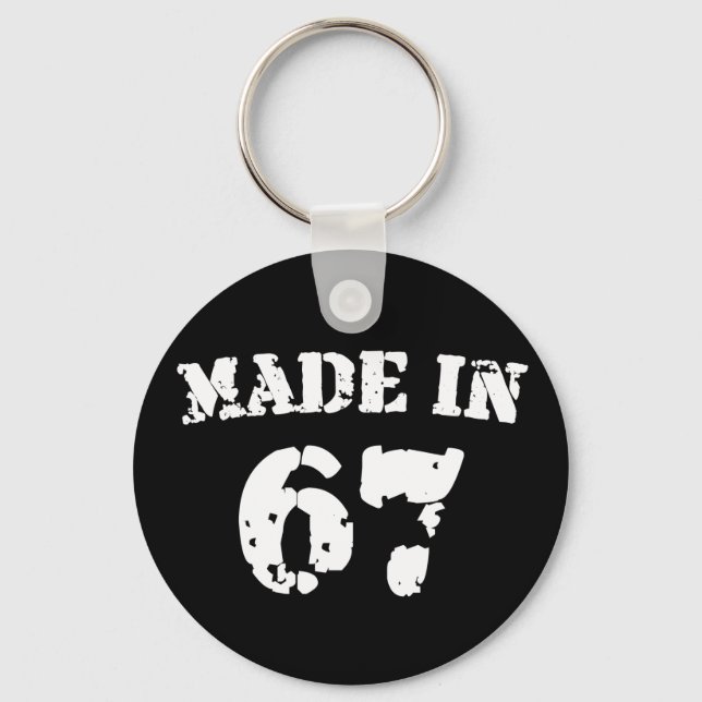 Made In 1967 Key Ring (Front)