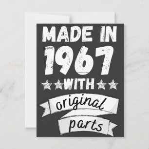made in 1967 with original parts, holiday card