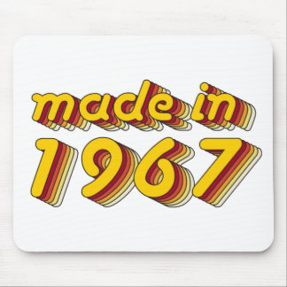 Made in 1967 (Yellow&Red) Mouse Mat