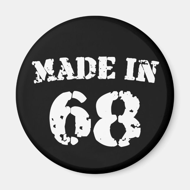 Made In 1968 Magnet (Front)