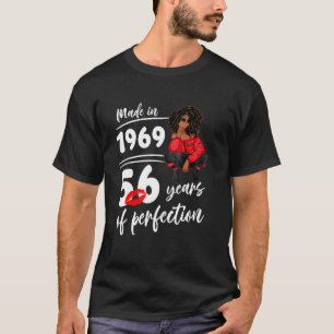 Made In 1969 56 Years Of Perfection Birthday Melan T-Shirt