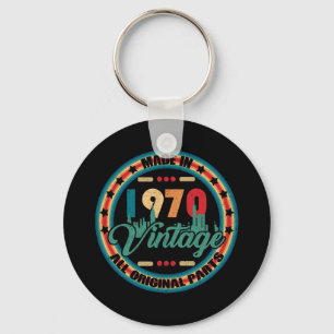 Made In 1970 Classic 52nd Birthday All Original Key Ring