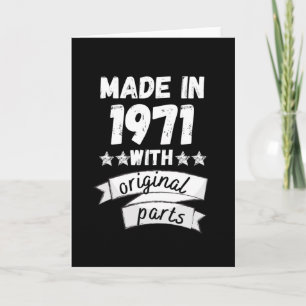 made in 1971 with original parts, card