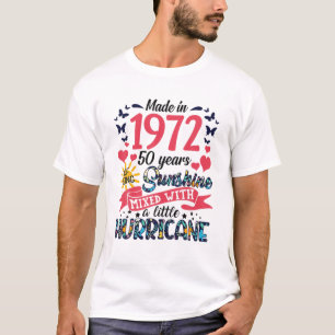 Made In 1972 50 Years Of Being Sunshine 50Th Birth T-Shirt