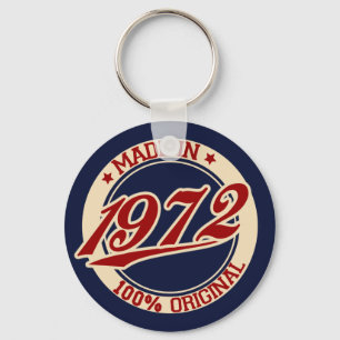Made In 1972 Key Ring