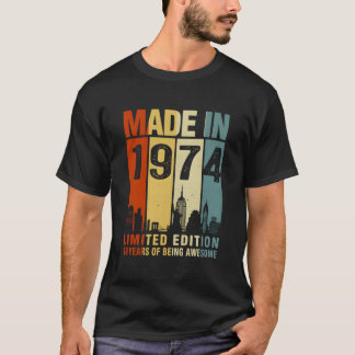Made In 1974 49 Years Of Being Awesome T-Shirt