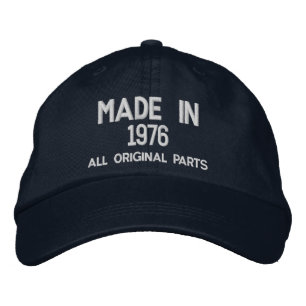 Made in 1976 Embroidered Cap - Customisable