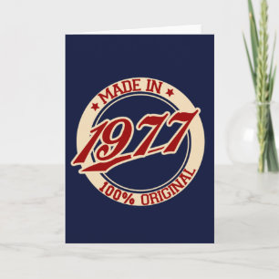 Made In 1977 Card