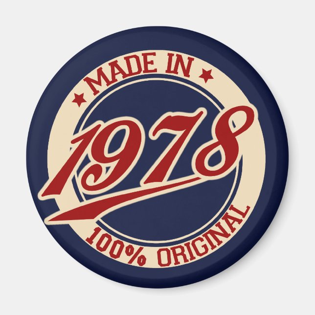 Made In 1978 Magnet (Front)