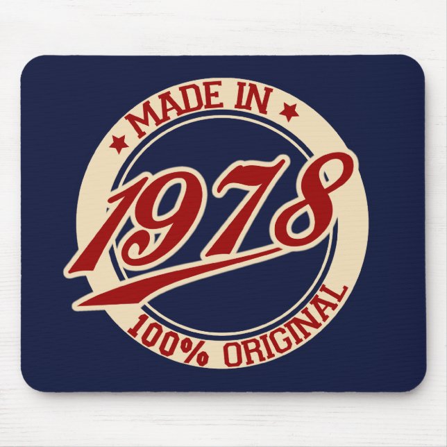 Made In 1978 Mouse Mat (Front)