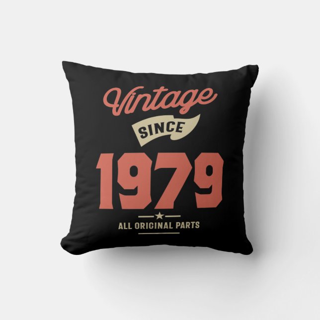 Made In 1979 Birthday Gift Cushion (Front)