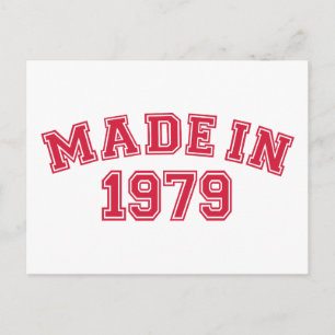 Made in 1979 postcard