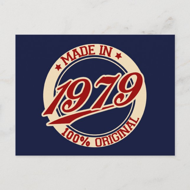 Made In 1979 Postcard (Front)