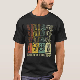 Made In 1981 40Th Birthday Vintage 1981 40 Years O T-Shirt