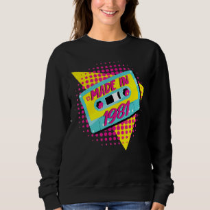 Made In 1981 41st Birthday 80s 90s 1990s 1980s Nos Sweatshirt