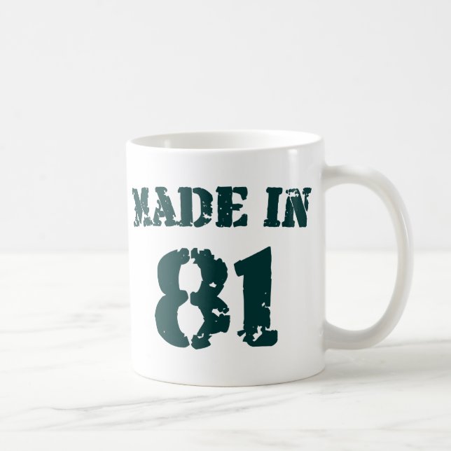 Made In 1981 Coffee Mug (Right)