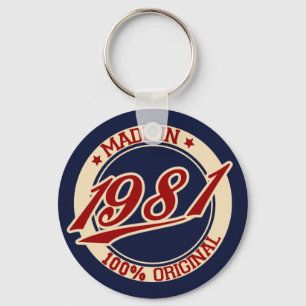 Made In 1981 Key Ring