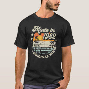 Made In 1982 All Original Parts Retro Style Sun    T-Shirt