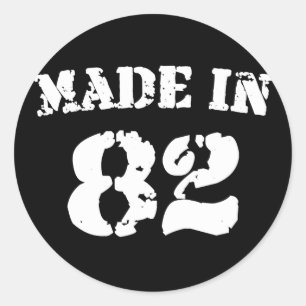 Made In 1982 Classic Round Sticker