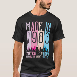 Made In 1983 40 Years Being Unique Birthday T-Shirt