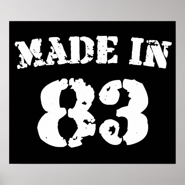 Made In 1983 Poster (Front)